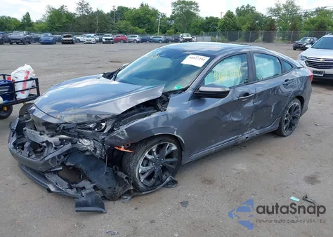 2020 Honda Civic Sport из США, поврежденный, VIN 2HGFC2F82LH513620